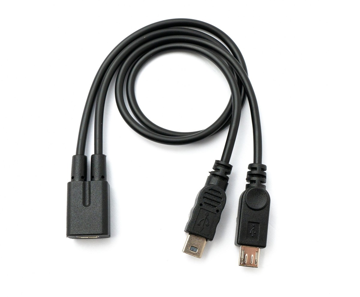 SYSTEM-S Cavo USB 2.0 da 30 cm Tipo B a Micro Maschio con Adattatore a Vite, Colore: Nero SYSTEM-S Cavo USB 2.0 da 30 cm Tipo B a Micro Maschio con Adattatore a Vite, Colore: Nero