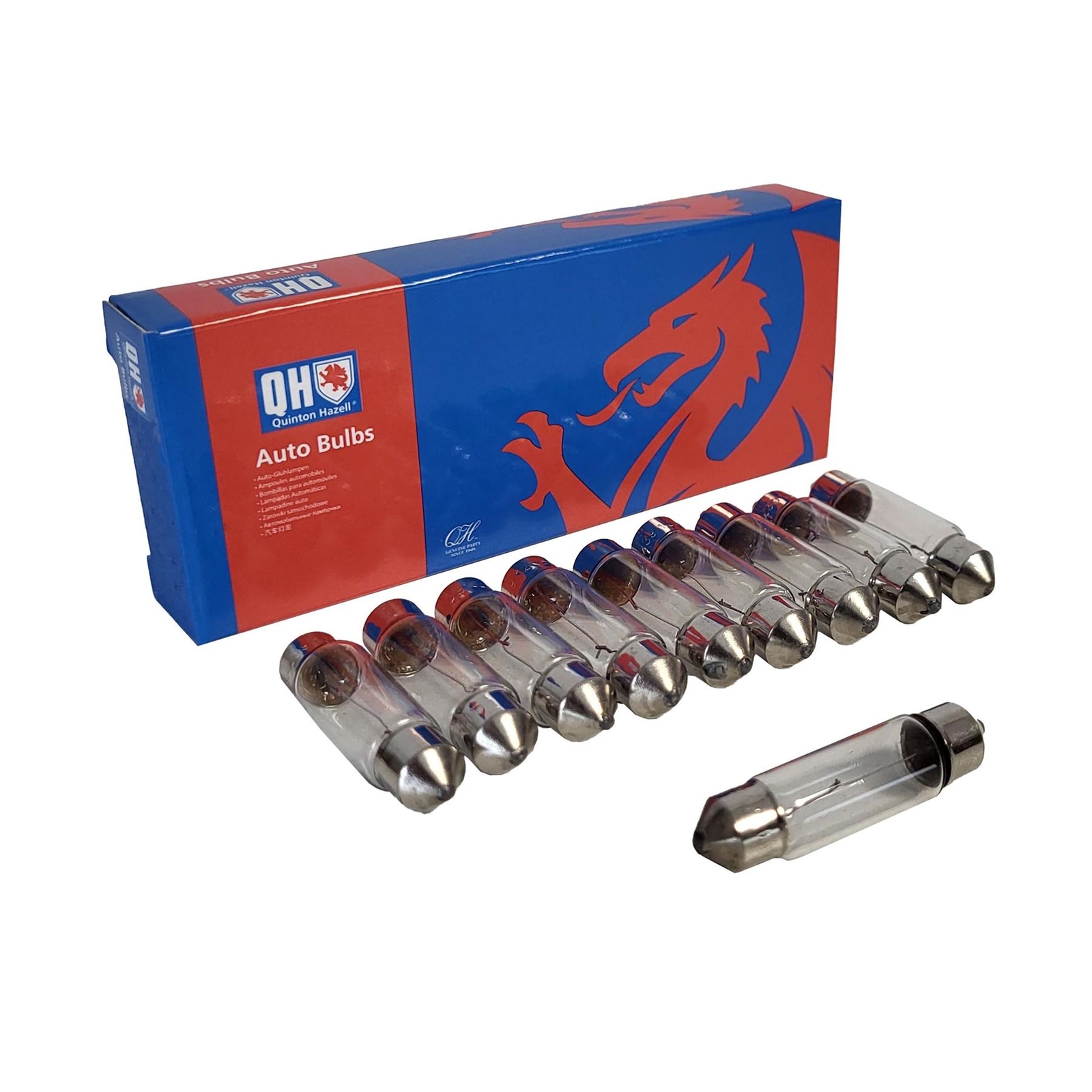 Quinton Hazell Car Vehicle Replacement 239 Festoon Bulb 12v 5w 10 Pack