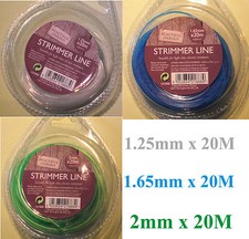 20/15M Strimmer Line Wire Replacement electric TRIMMER Patio Grass 1,25 1,65 2mm
