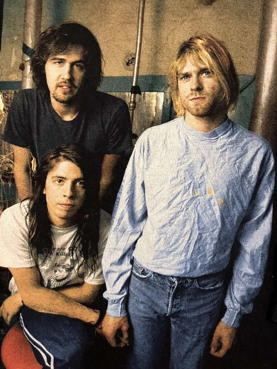Nirvana Band Photo Long Sleeve T Shirt 2015 Kurt Cobain Nirvana Band Photo Long Sleeve T Shirt 2015 Kurt Cobain