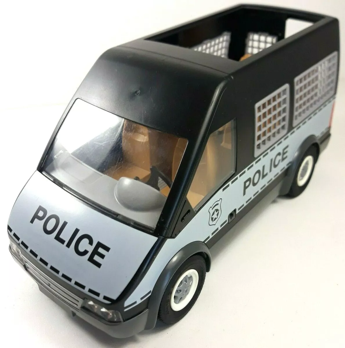 Véhicule Playmobil Camion de Police Van Set 6043 Incomplet