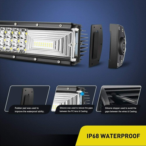 Combo de barra de luz LED de 32 pulgadas 3408 W punto inundación todoterreno y luces LED de 7" + cableado - Imagen 4 de 12