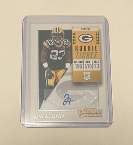 2018 Panini Contenders Jaire Alexander Rookie Ticket Auto Variation #253 Packers