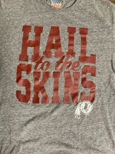 Washington Redskins Shirt Mens Medium/Large Junk Food NFL Football Gray Heather