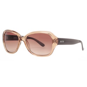 Kenneth-Cole-Reaction-KC1297-45F-Women-039-s-Champagne-Brown-Oversized-Sunglasses