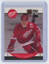 1990-91 Pro Set Steve Yzerman . Detroit Red Wings #79