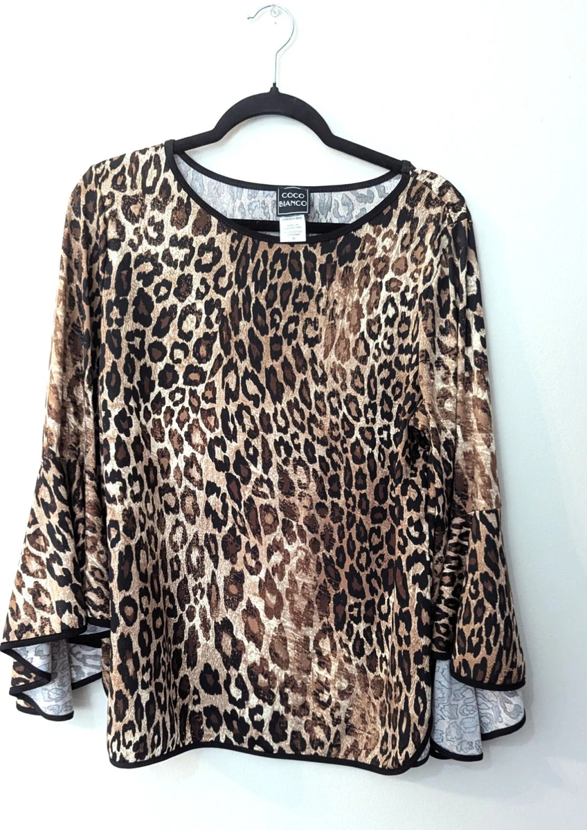 Tunique Onelee Manches Longues Imprimé Cheval Bohème - Taille XL En Coton, Occasion Parfait état