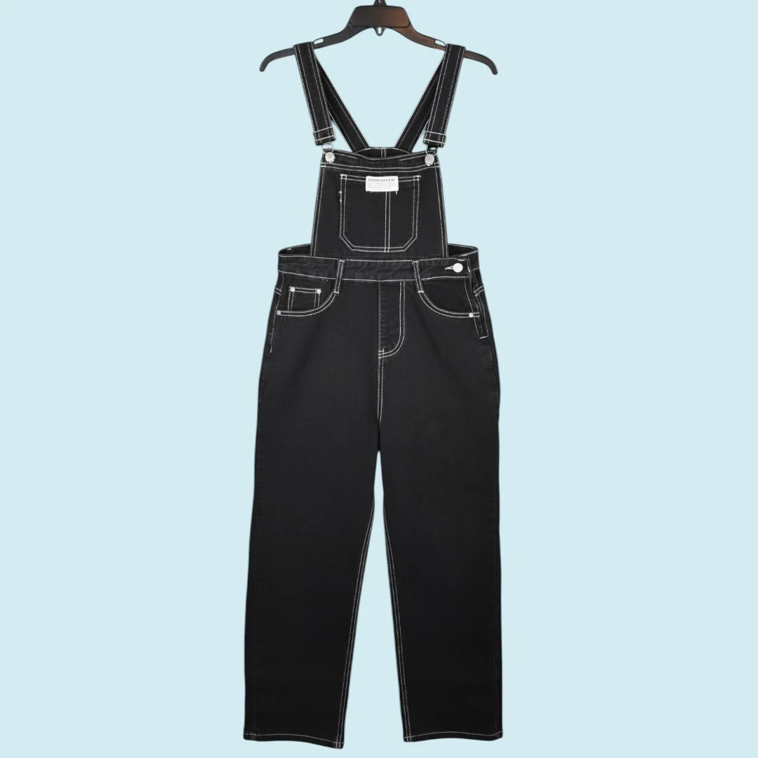 Vintage Nike Pro Jean Overalls Size Medium Black Wide Leg Side Zip Denim Rare
Opens in a new window