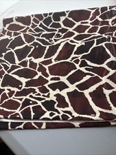 Animal Print Polyester Fabric One Yard   58/60" Wide Brown  White