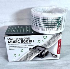 Kikkerland Make Your Own Music Box Kit, Siler