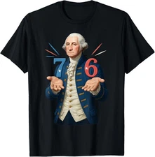 6-7 7-6 George Washington Seven Six Teacher American T-Shirt