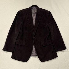 Lauren Ralph Lauren Blazer Mens 42 Brown Corduroy Collared Lined Pockets