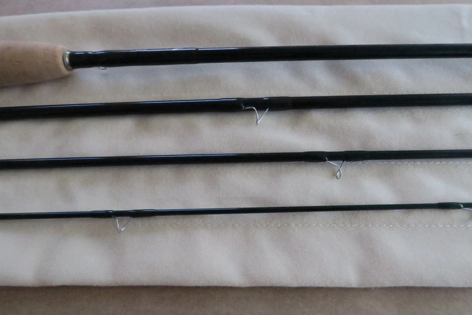 Caña de pescar con mosca Winston Boron IIIx, 8’6” 4wt 4 piezas, tubo + calcetín, hecha en EE. UU., ¡¡BONITA!!! Foto 3 de 4