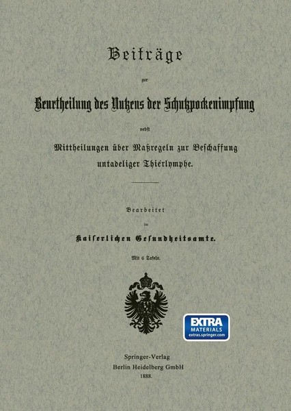 Na Kaiserliches Gesundheitsamt | BeiträGe Zur Beurtheilung Des Nutzens Der...-image