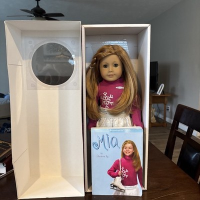 AMERICAN GIRL-MIA-18'' DOLL W/ MEET OUTFIT, BOOK AND BOX