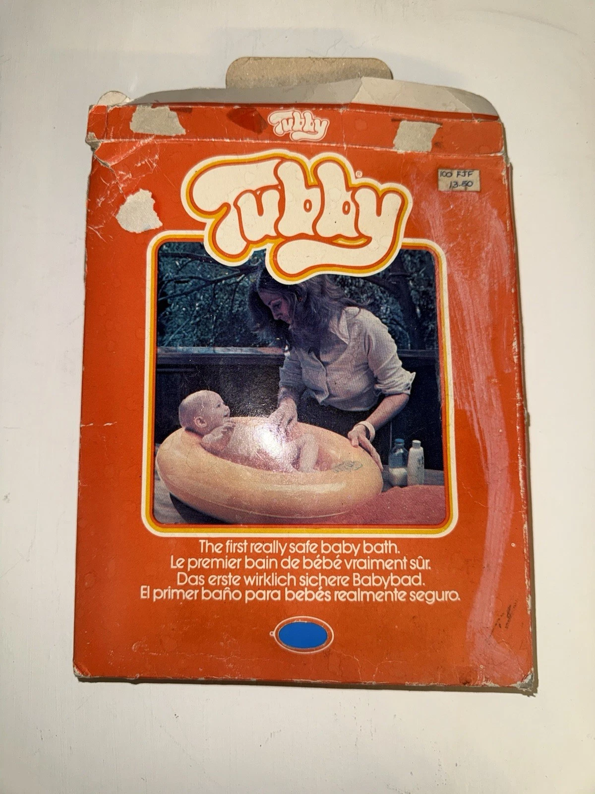 Vintage Tubby Inflatable Baby Bath NOS New Open Original Box 70s 80s BLUE
Opens in a new window or t
