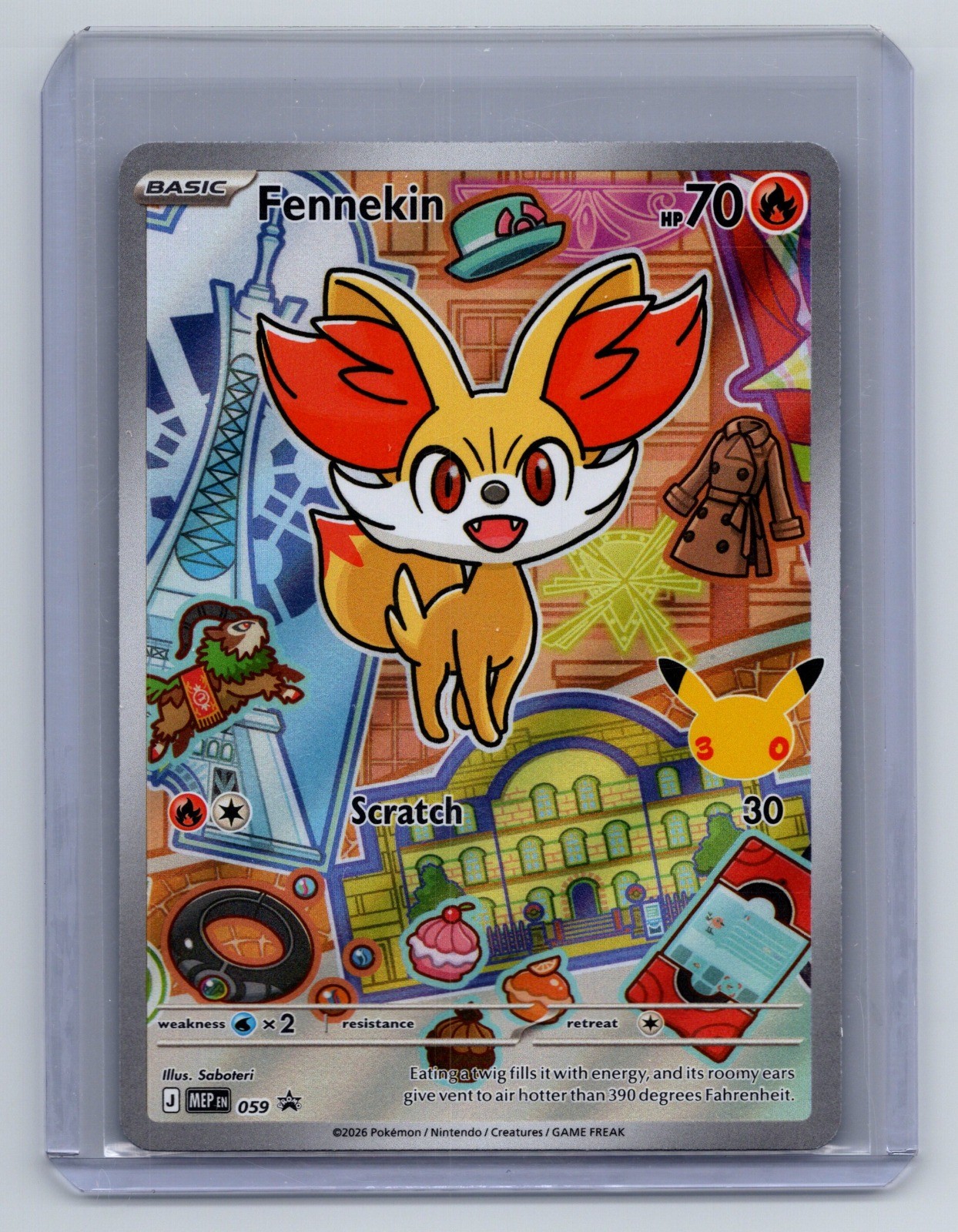 Fennekin Holo Promo ME: Mega Evolution Promo 059 NM
