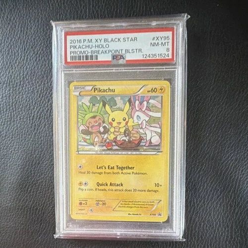 Pokémon Pikachu XY95 Holo Promo XY Black Star PSA 8 Pokemon Card English