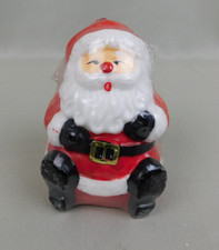 Vintage 70s 80s Santa Claus 3D Christmas Decorator Candle Figurine #A376