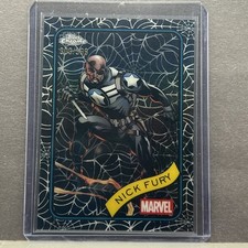 2025 Topps Chrome Marvel Nick Fury Spider Web Refractor /399 #193 309/399