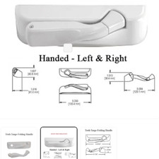 Truth Hardware Encore Tango Right Hand Operator Cover With Folding Handle White
