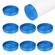 10 Pieces Plastic Pipe Caps, Suitable for OD 6.61" Pipe, Blue