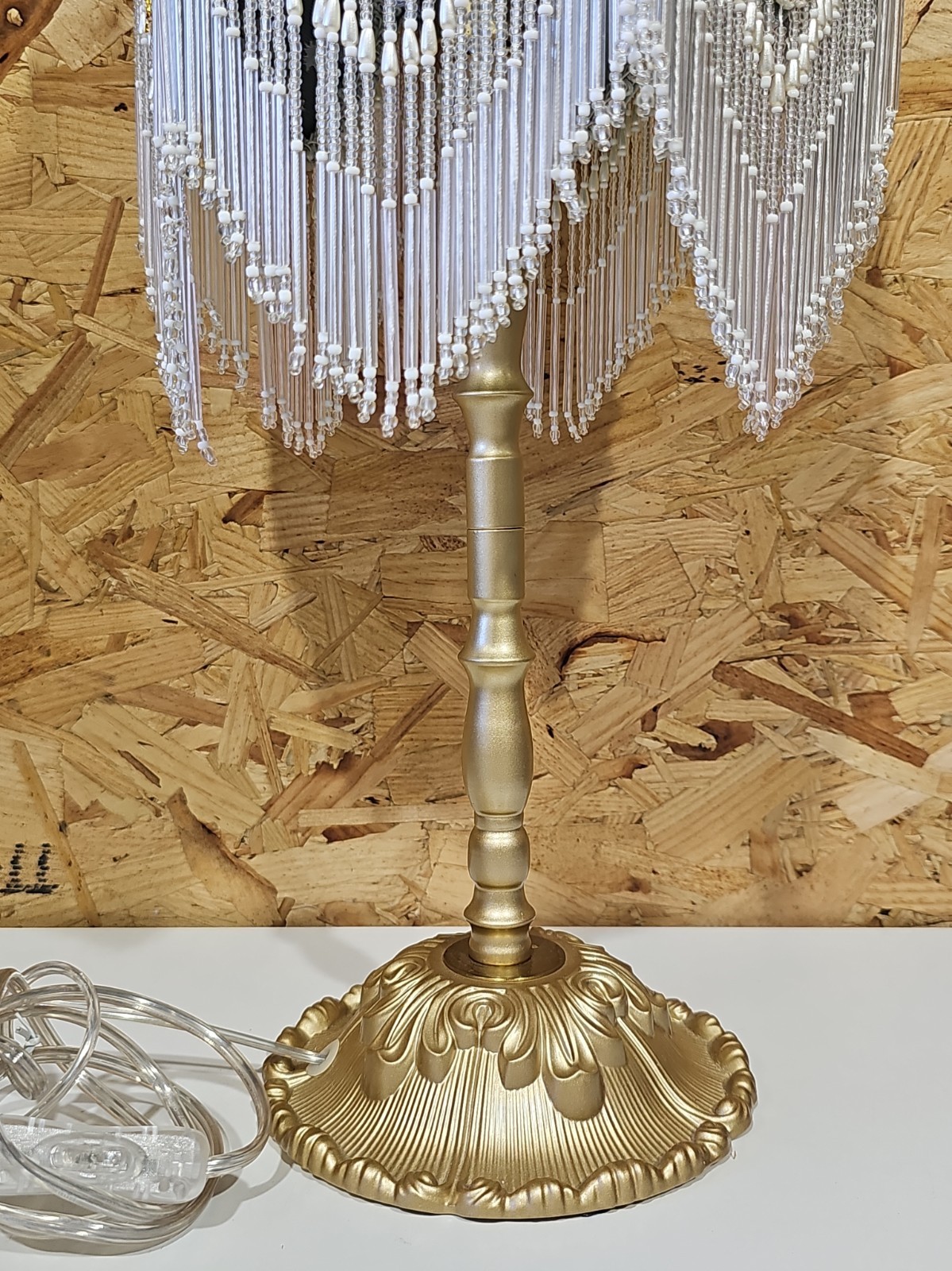 Vintage Style Tall Tassel Table Lamp French Style — image 4