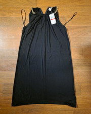 Michael Michael Kors Black XS A-Line Sleeveless Short Dress Chain Strap Solid