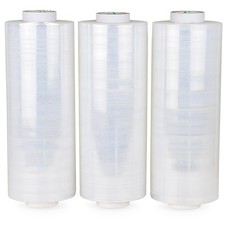 10" Clear Stretch Wrap 3Pack 1150ft Stretch Cling Durable Adhering Packing Mo...