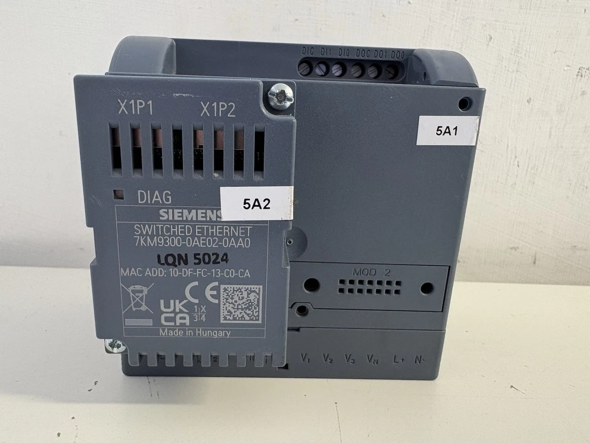 SIEMENS 7KM3220-0BA01-1DA0 Messgerät + 7KM9300-0AE02-0AA0 Modul geschaltet