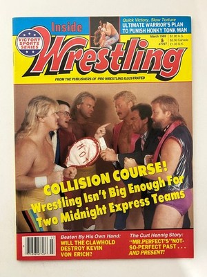Inside Wrestling Magazine March 1989 Midnight Express Teams Pro Wrestling