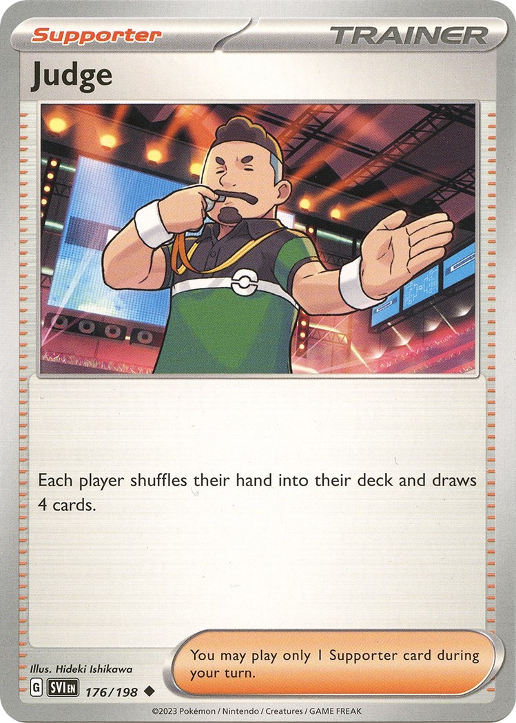 Judge SVI 176/198 Pokémon SV01: Scarlet & Violet Base Set Uncommon Normal EN NM