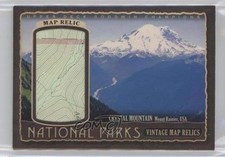 2018 Goodwin Champions National Parks Vintage Map Relics 31/99 Mount Rainier 2k5