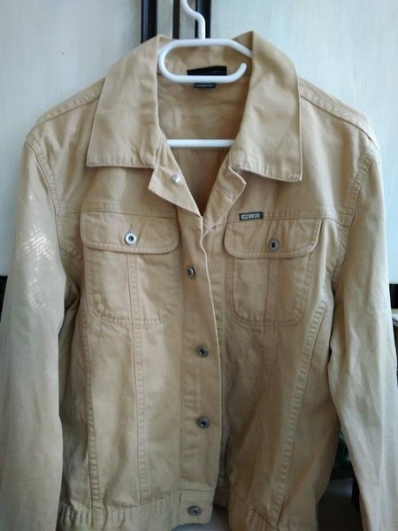 Men Diesel Jacket Beige Cotton 38 / M / 46