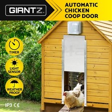Giantz Automatic Chicken Coop Door Opener (Door Included)Timer Auto Light Sensor