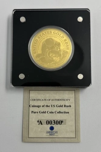 2022 American Mint 1854 S Liberty Head Half Eagle 1/200oz 999 Gold Proof Coin