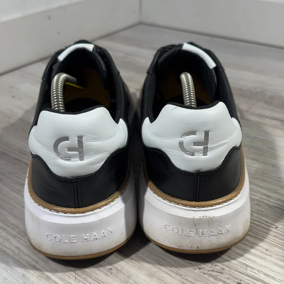 Mens Cole Haan Grand Pro Topspin Black Leather Casual Shoes Sneakers Size 11.5 M - Image 4 of 4
