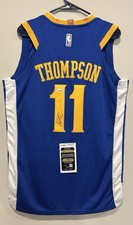 Klay Thompson Signed Golden State Warriors Jersey Autographed JSA COA