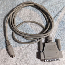 6' Mini DIN 8 Male to DB25 Male Cable Serial for Mac to Imagewriter / Printer