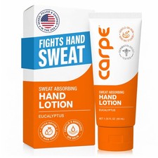 Carpe Sweat Absorbing Hand Lotion, A 1.35 Fl Oz Pack of 1