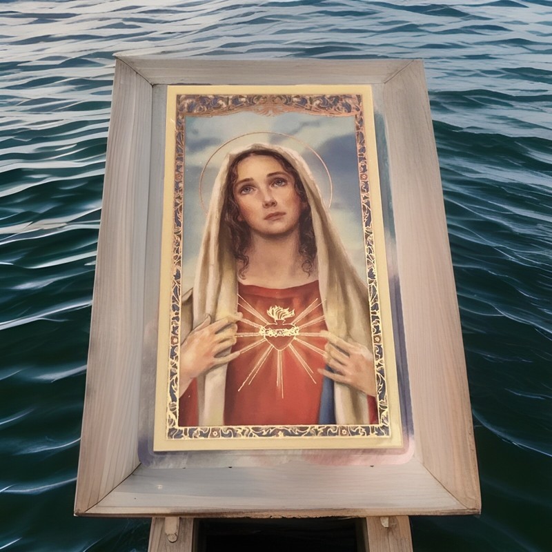 New Holy Card Mary Mother Of Jesus  W Act Of Consecration To  Immaculate  Heart