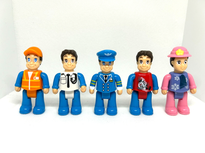 Vintage Airport Playset Fat Brain Toys Lot of Figures