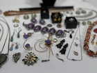 High End Vintage & Antique Jewelry Lot Sarah Cov Napier 925 Murano Art Deco