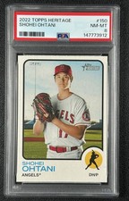 SHOHEI OHTANI PSA 8 2022 TOPPS HERITAGE #150 ANGELS 3912