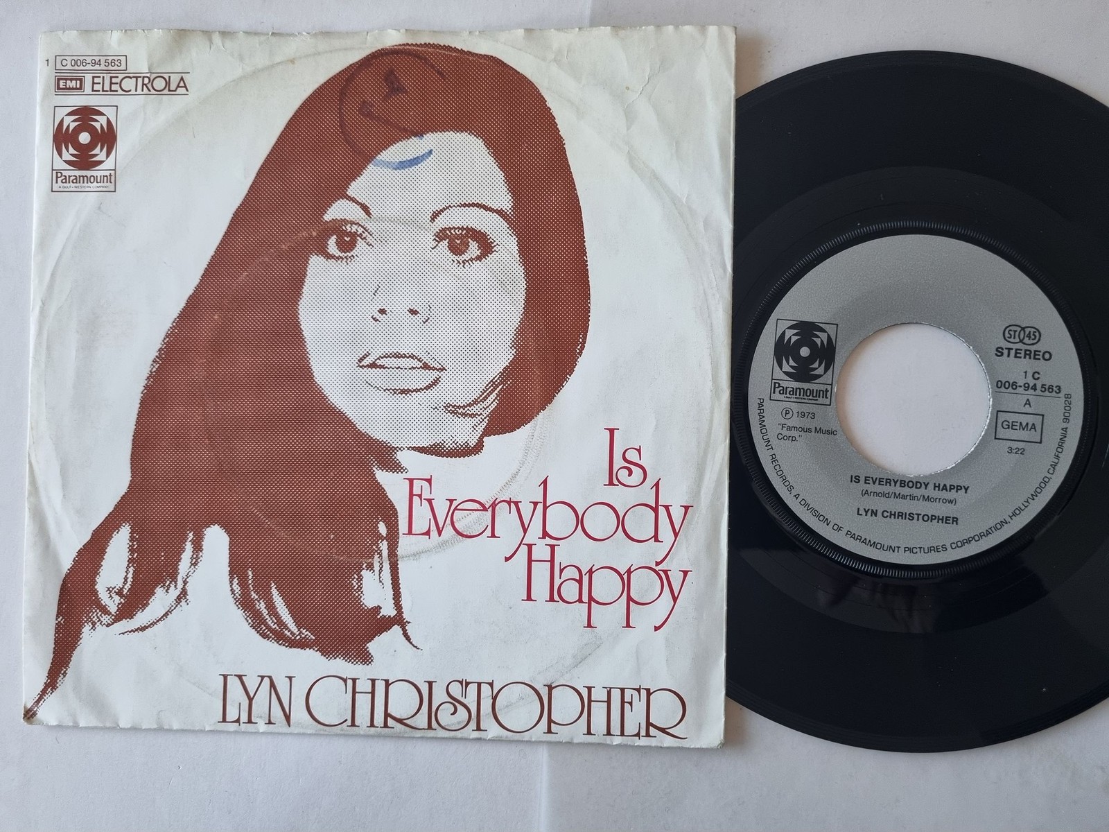 Lyn Christopher - Is Everybody Happy 7'' Vinyl Germany