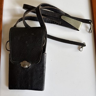 Rare Antique Nurses? Leather Chatelaine Set with Instruments marked Garrould Lon