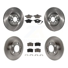 Front Rear Disc Brake Rotors And Ceramic Pads Kit For 2000-2006 Audi TT