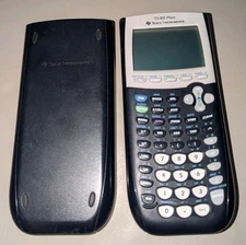 Texas Instruments TI-84 Plus Graphing Calculator With Cover Tested Works EUC