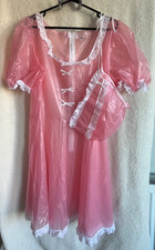 PVC-U-LIKE  PVC Bo Peep Sissy Dress & Bonnet Size 2XL  BARGAIN HALF PRICE