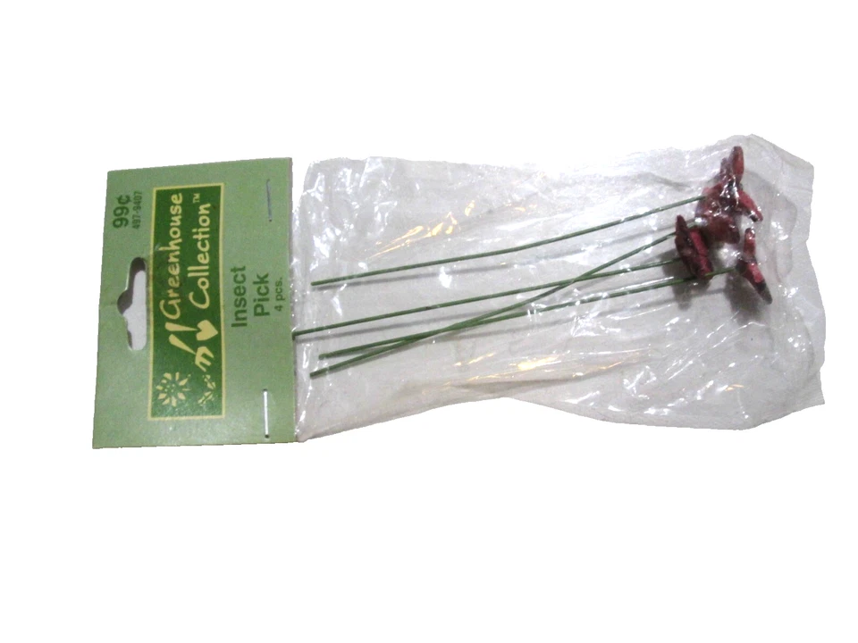 Juego de 4 selecciones de mariposa rosa/púrpura de colección miniatura para jardín de hadas flor artesanal de insectos Foto 4 de 4